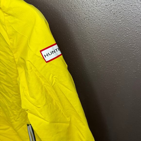 Hunter Yellow Nylon Windbreaker Jacket kids size small 6/7 - Picture 4 of 6